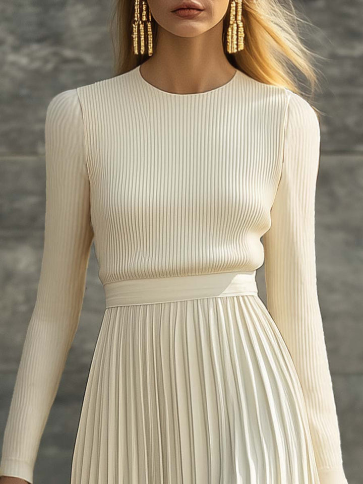 Felicity | Elegant Pleated Maxi Dress