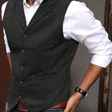 Grayson | Tailored Herringbone Waistcoat