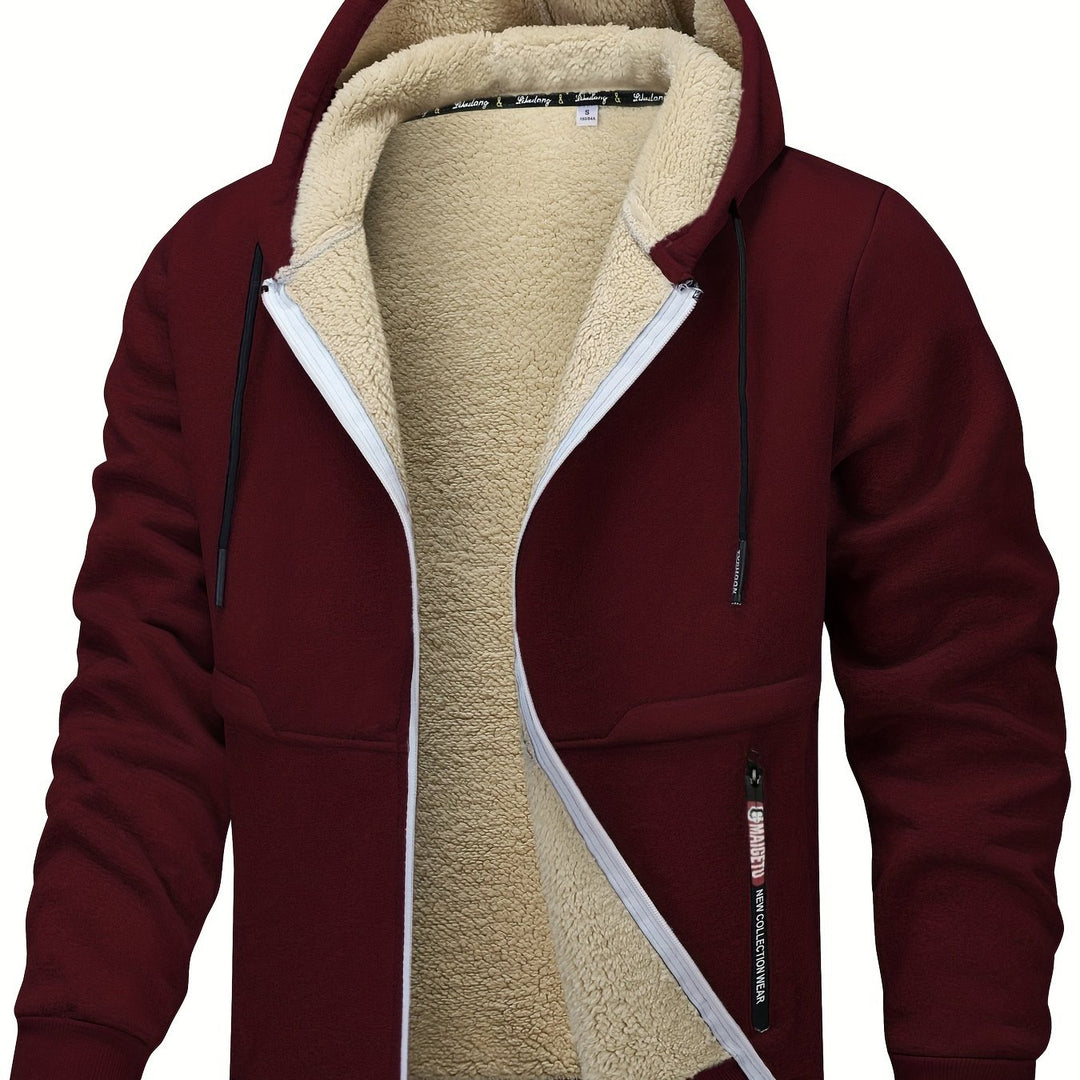 Leonard | Cosy Hooded Zip-Up Jacket