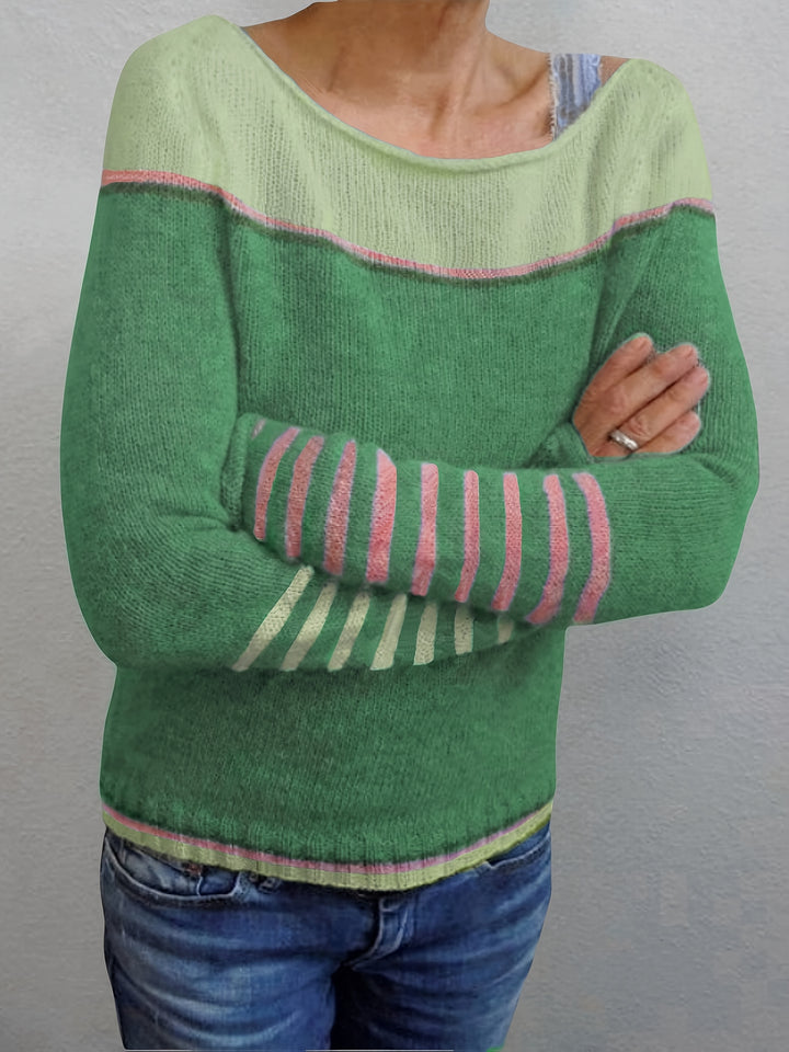 Marion | Colour-Block Long Sleeve Jumper