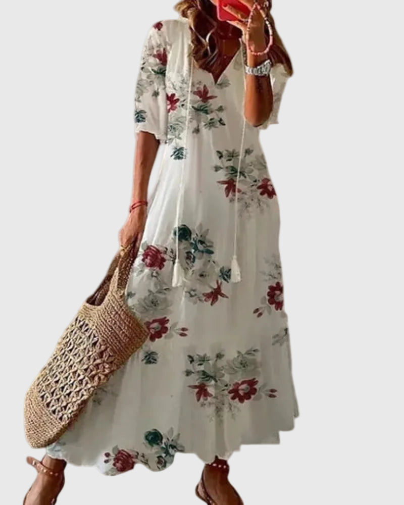 Marisa | Flowing Bohemian Maxi Dress