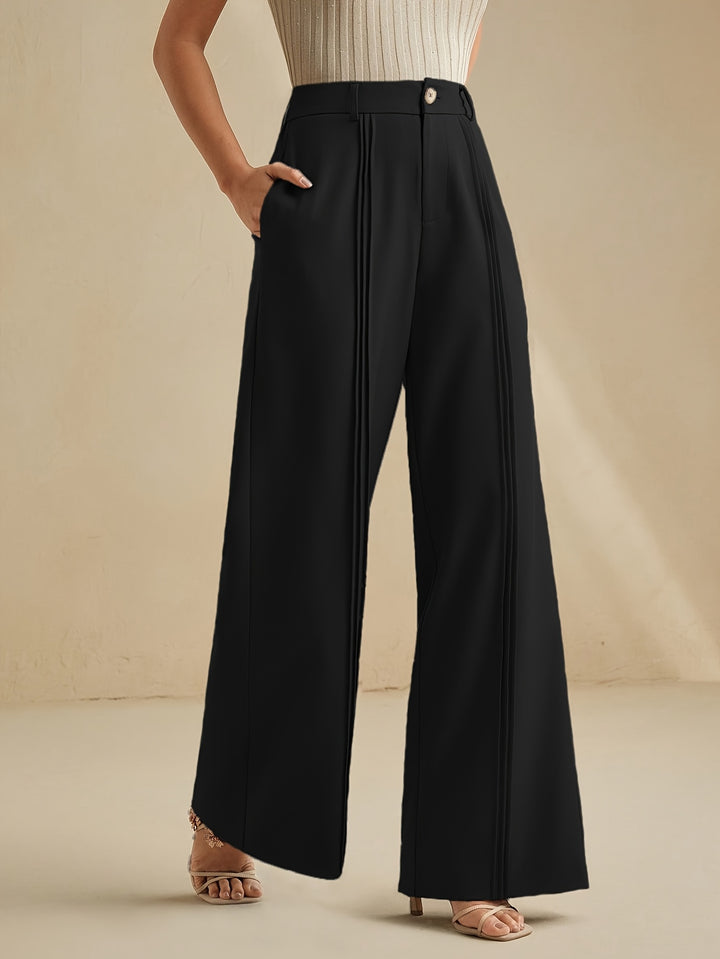 Georgia | Pleated Wide-Leg Trousers