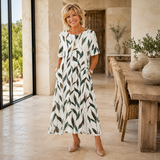 Cressida | Botanical Print Pocket Midi Dress