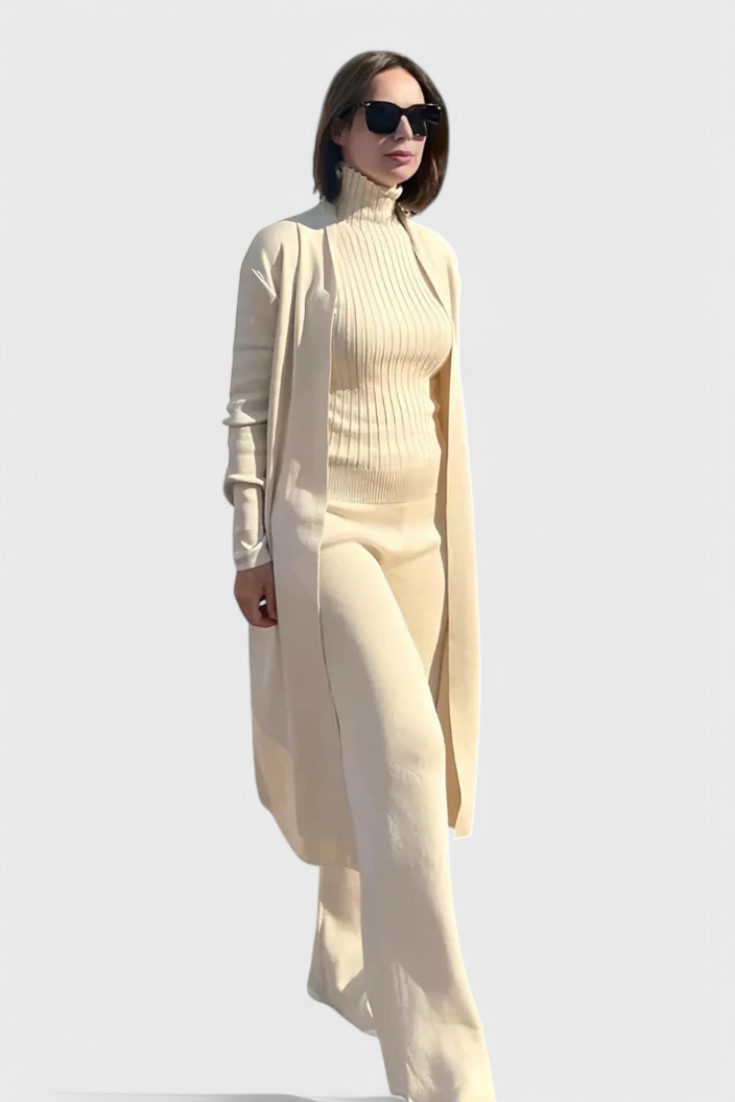 Vesper | Elegant Soft-Knit Three-Piece Set