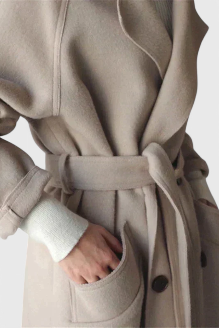 Cecile | Belted Wrap Coat