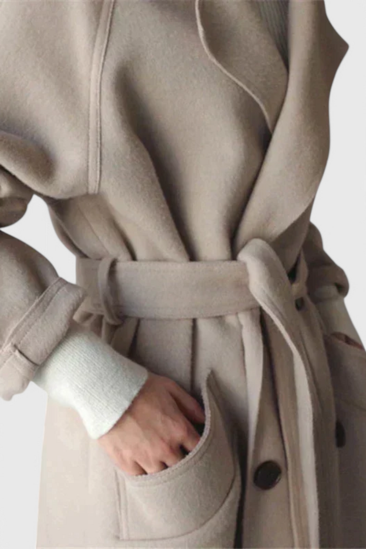 Cecile | Belted Wrap Coat