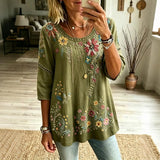 Brooke | Embroidered Floral Blouse