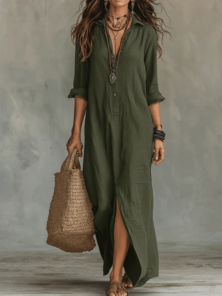 Josephine | Relaxed Collared Maxi Dress