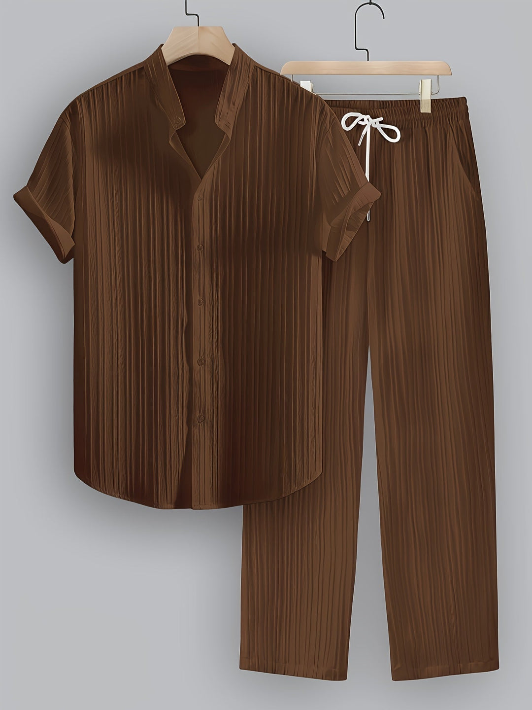 Nathan | Relaxed Stand-Collar Two-Piece Set