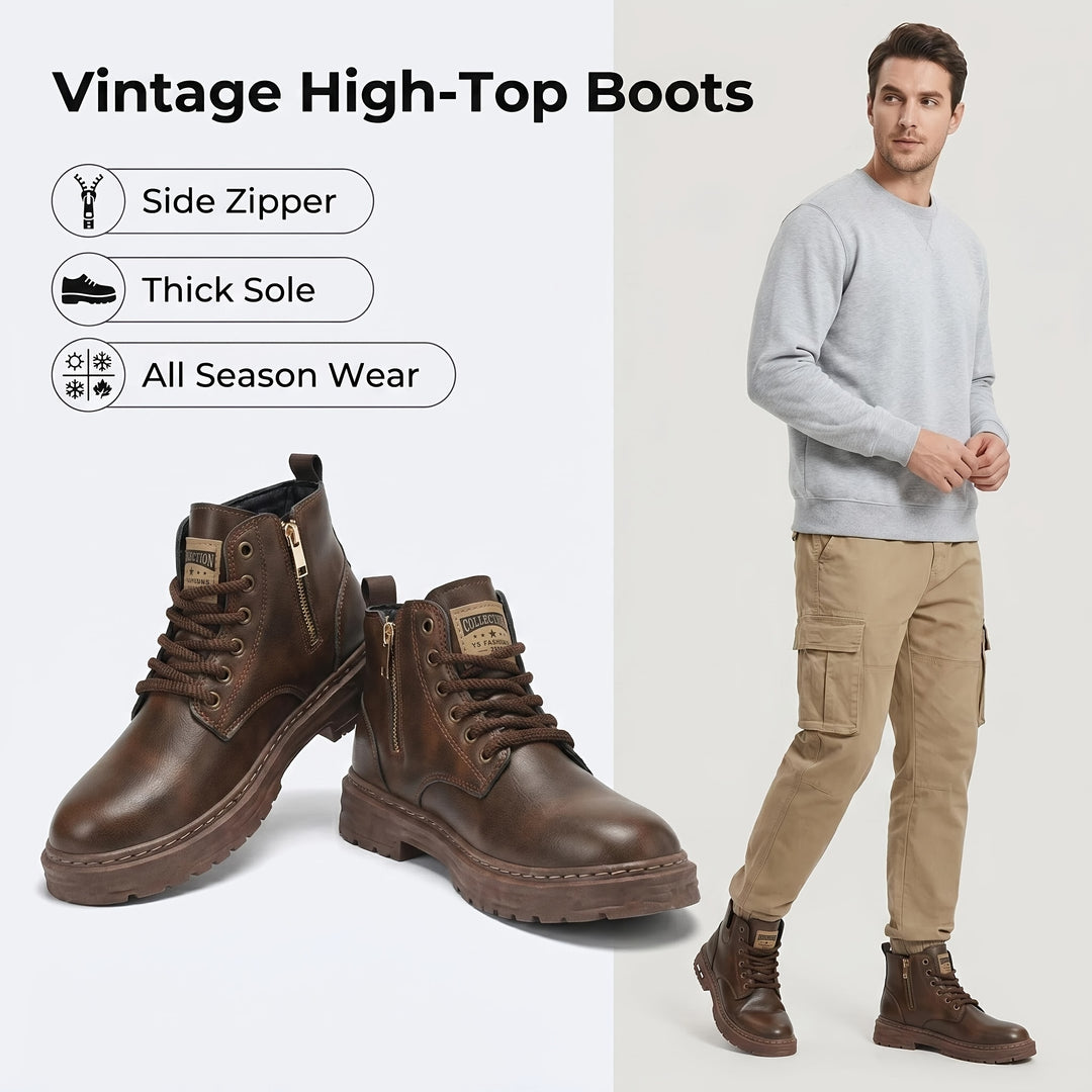 Wyatt | Rugged Lace-Up Ankle Boots