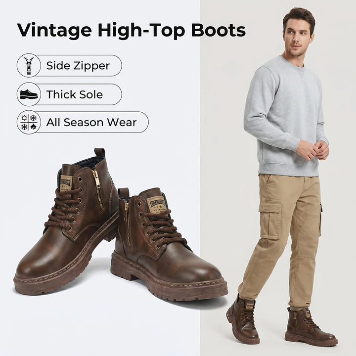 Wyatt | Rugged Lace-Up Ankle Boots