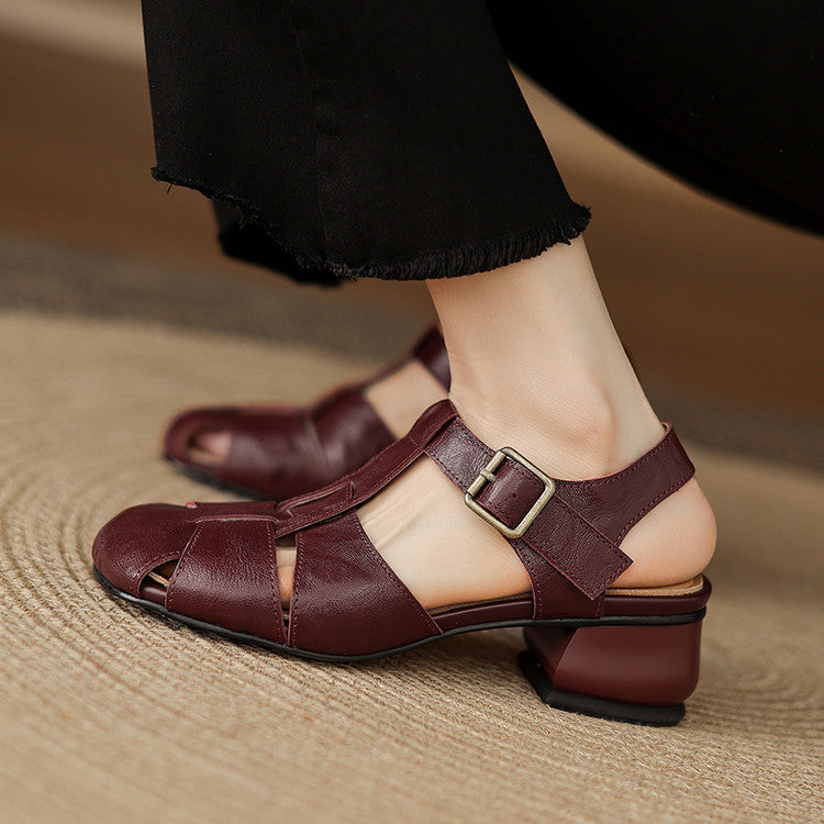 Esme | Woven Block-Heel Sandals