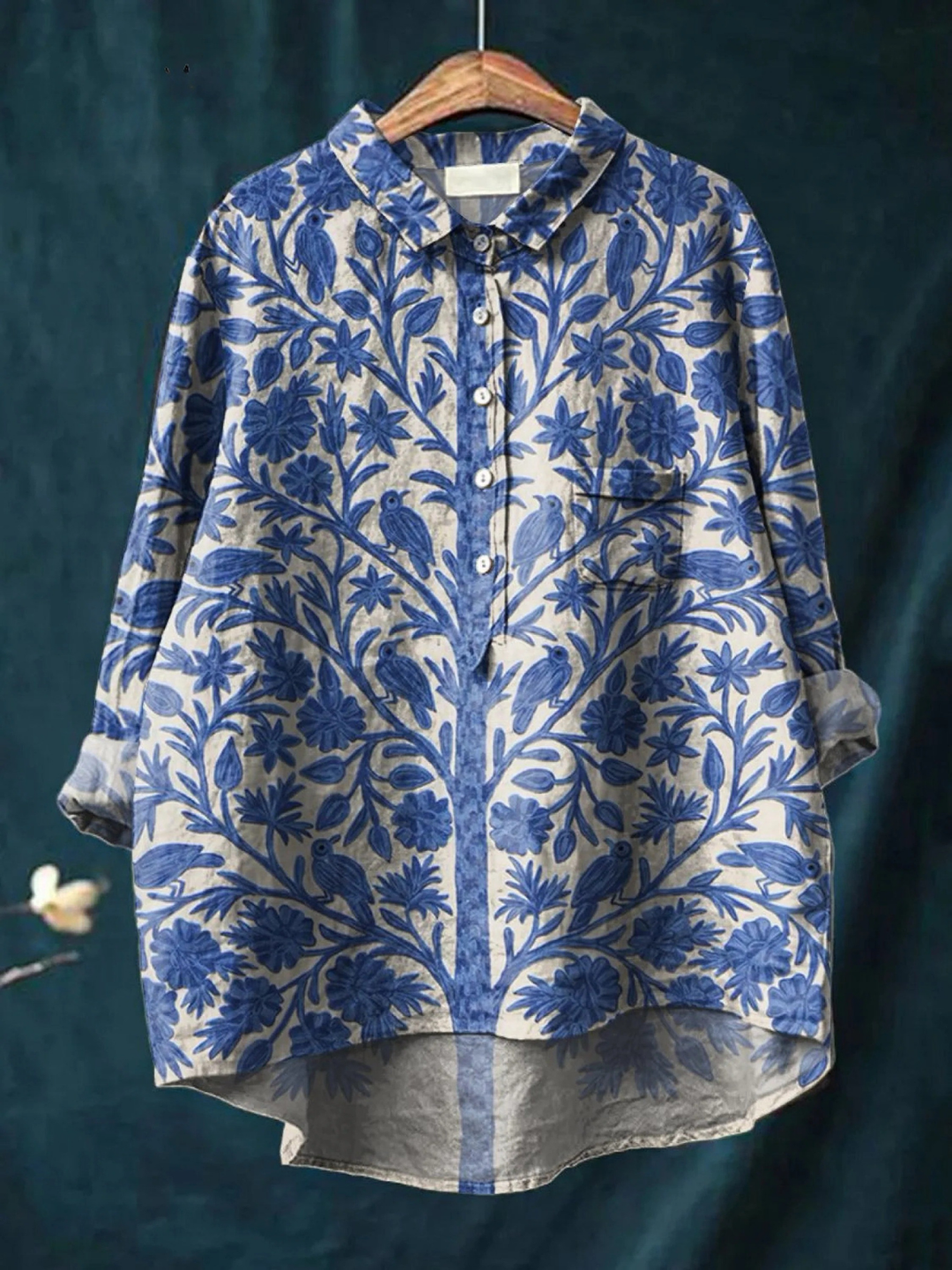 Gretchen | Artful Floral Print Shirt