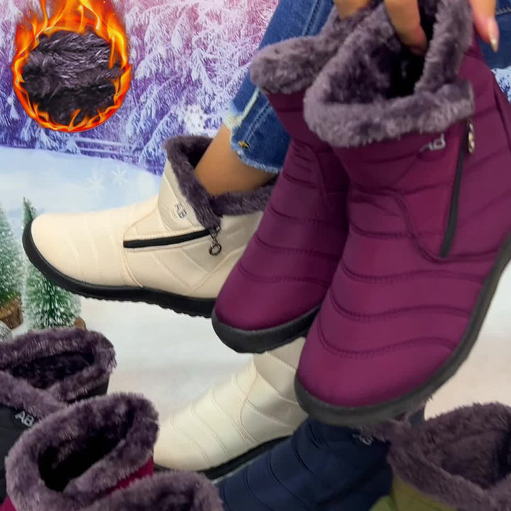 Noelle | Cosy Fleece-Lined Winter Ankle Boots