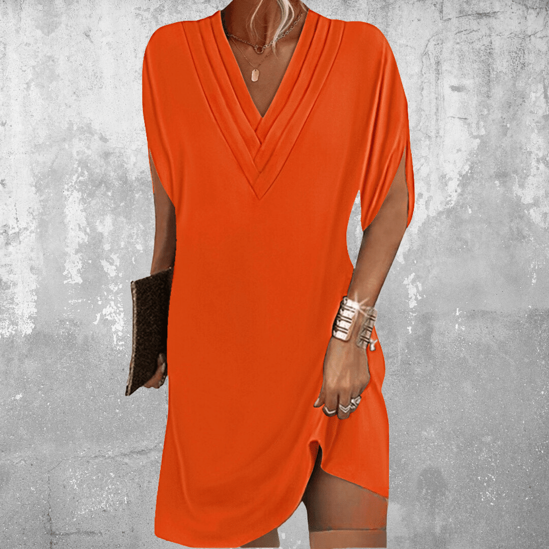 Greer | Relaxed V-Neck Shift Dress