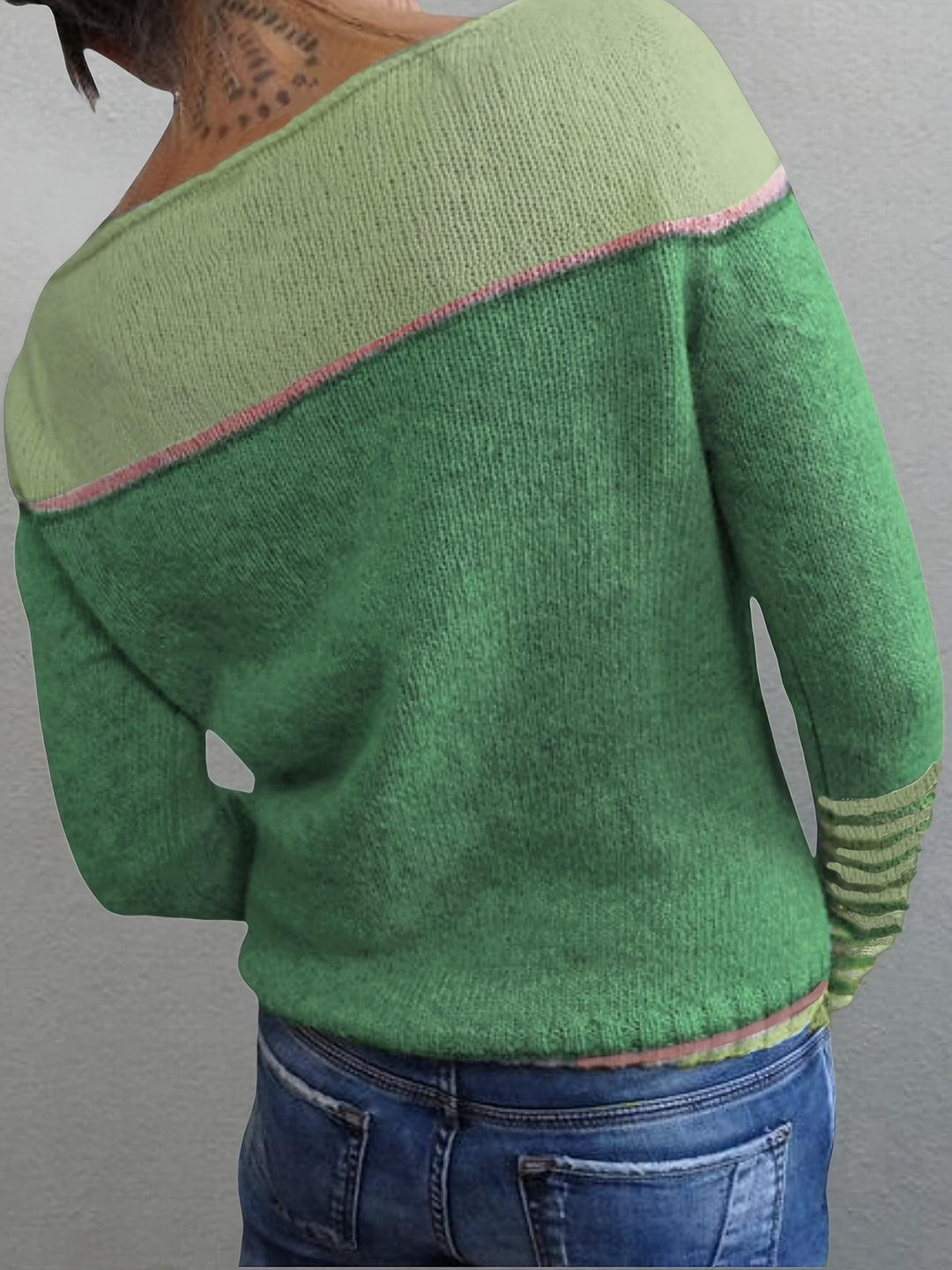Marion | Colour-Block Long Sleeve Jumper