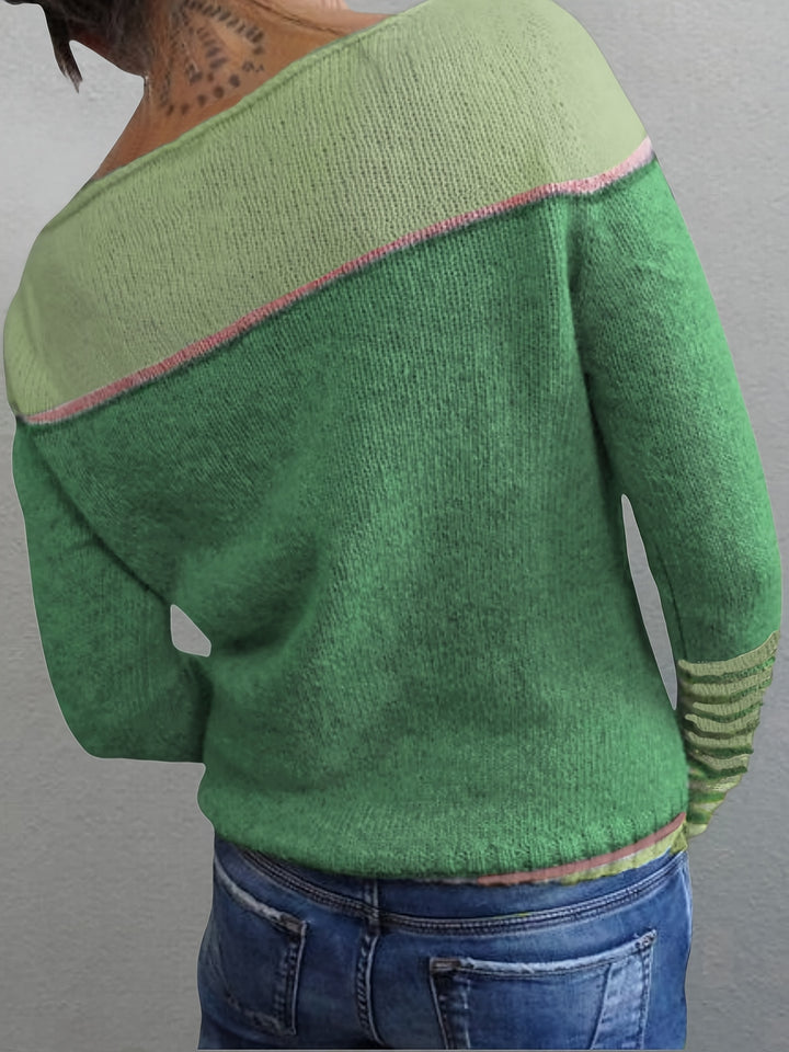 Marion | Colour-Block Long Sleeve Jumper