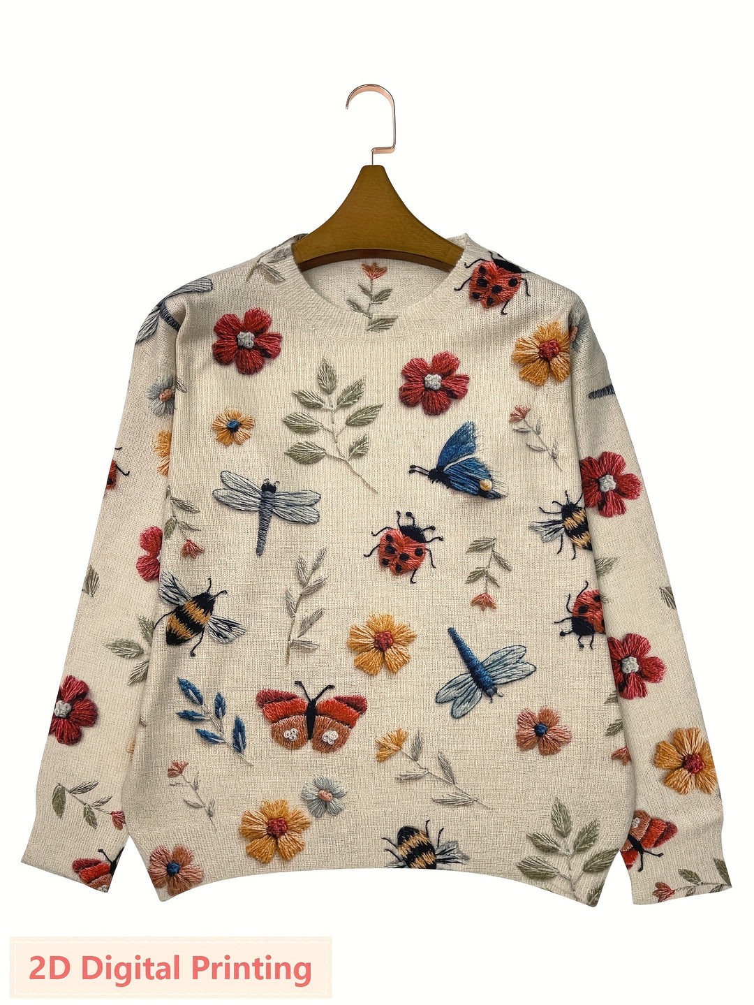 Cecilia | Botanical Embroidered Sweater