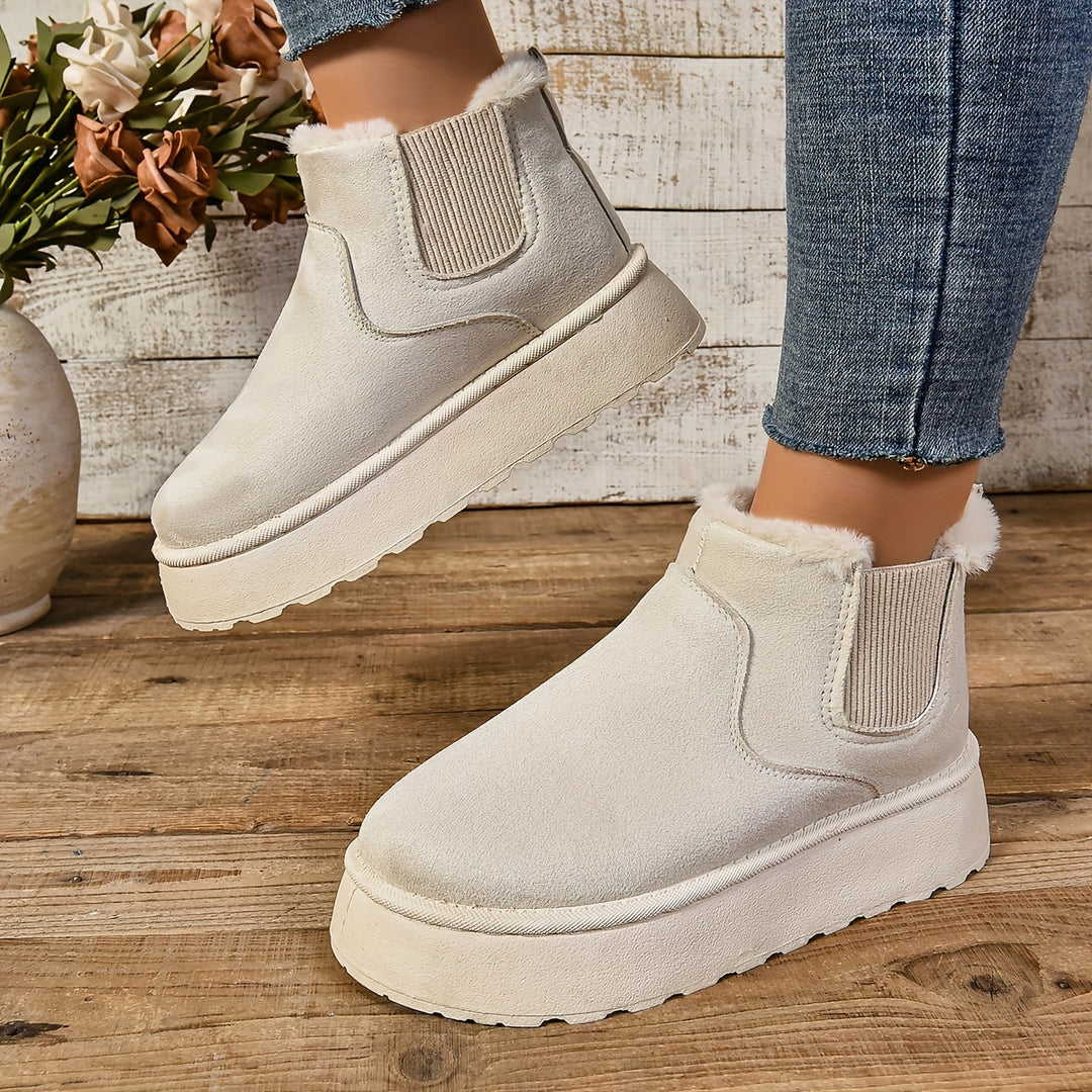 Hazel | Cosy Platform Ankle Boots
