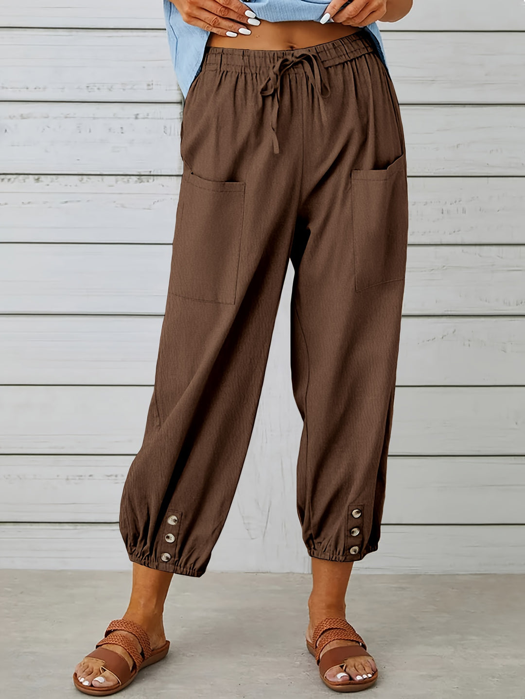 Colleen | Relaxed Drawstring Capris
