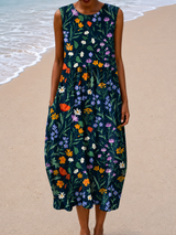Wren | Sleeveless Relaxed-Fit Midi Dress