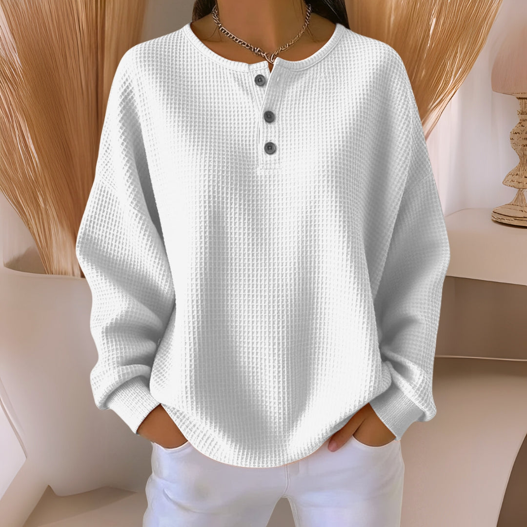 Bonnie | Relaxed Waffle-Textured Top