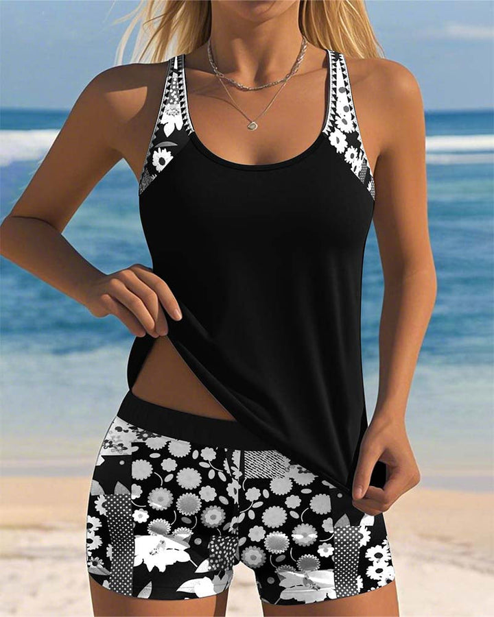 Juno | Floral Two-Piece Swim Set