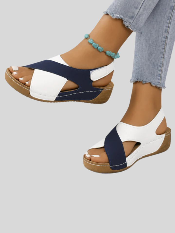 Elaine | Cushioned Wedge Sandals