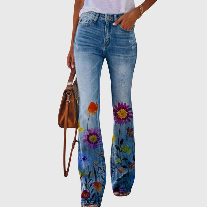 Annalise | Floral Flared Pants