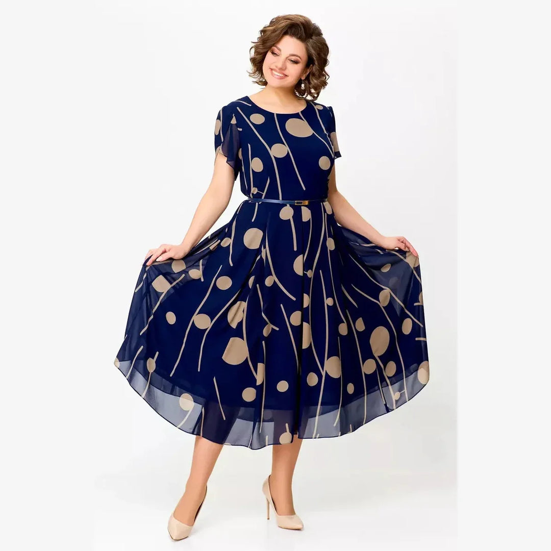 Rosamund | Belted Flowing Midi Dress