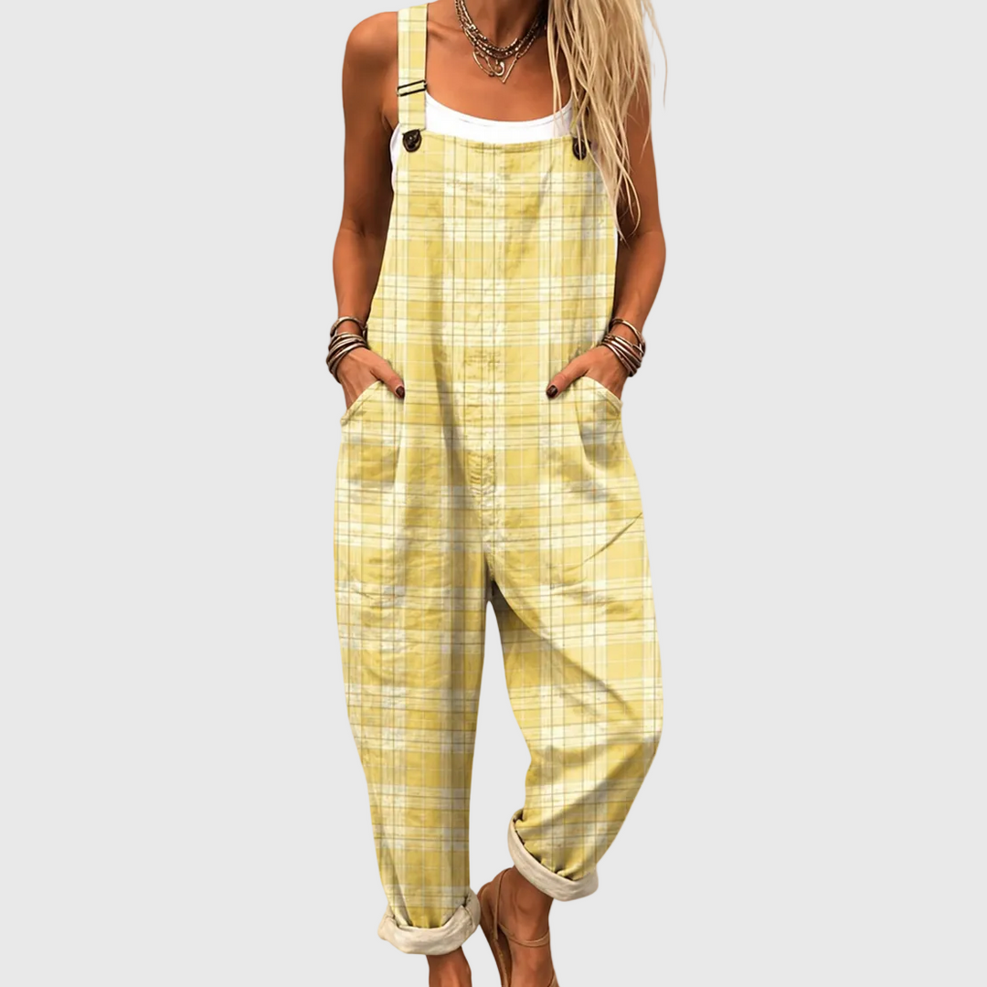 Lowenna | Relaxed Checked Jumpsuit