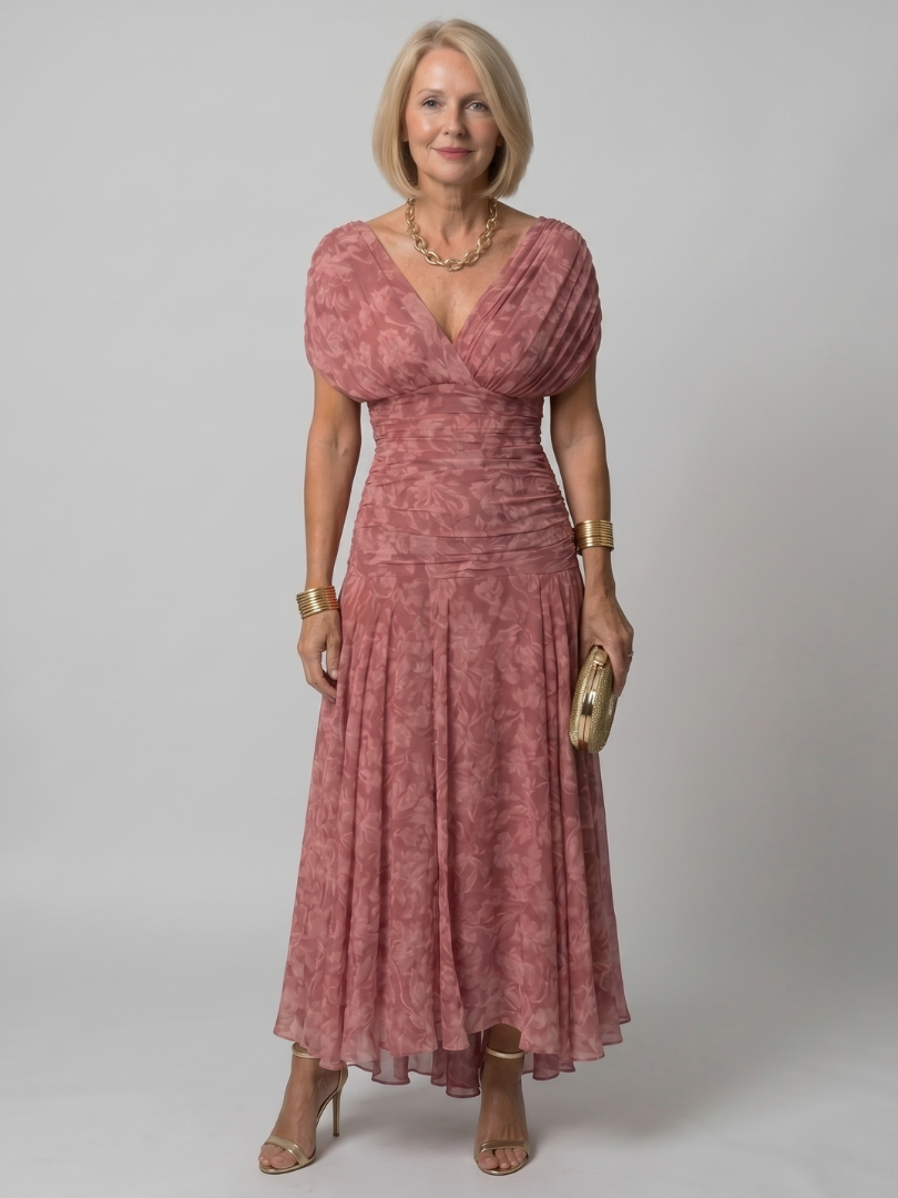 Aveline | Off-Shoulder Flowing Midi Dress