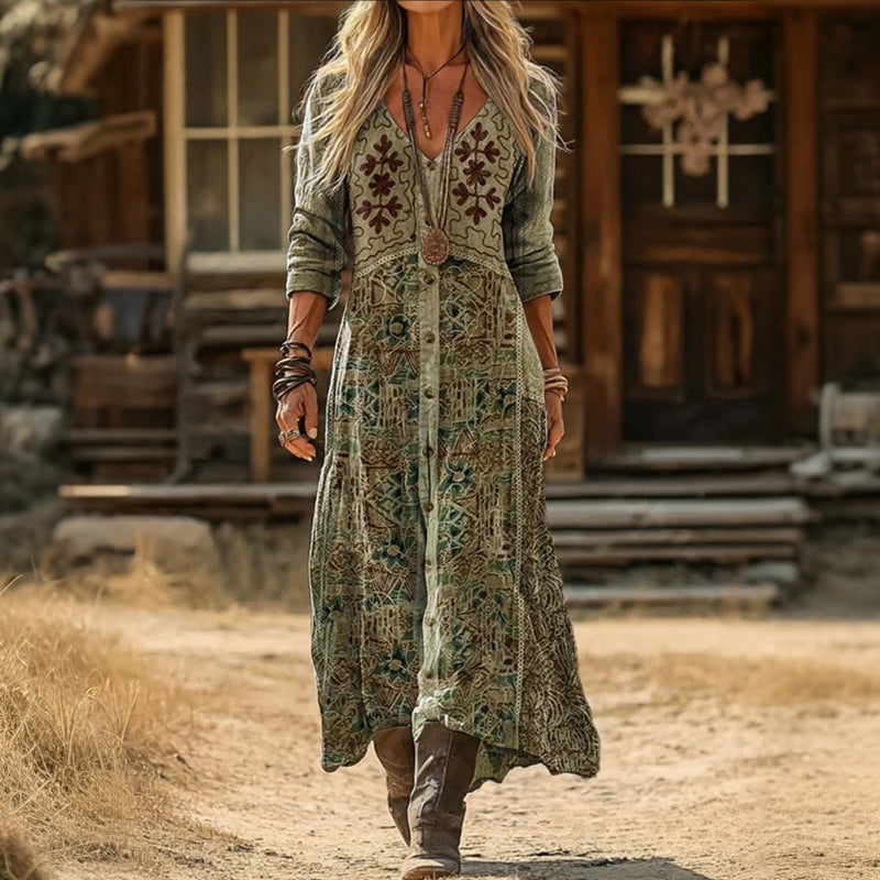 Katrina | Soft Flowing Ankle-Length Dress