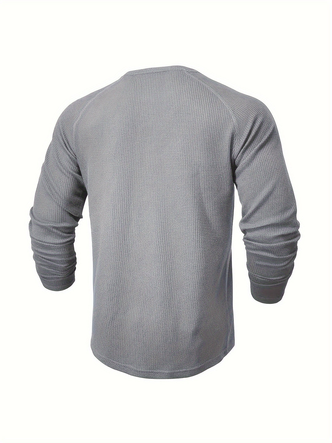 Roland | Textured Button-Placket Long-Sleeve Top