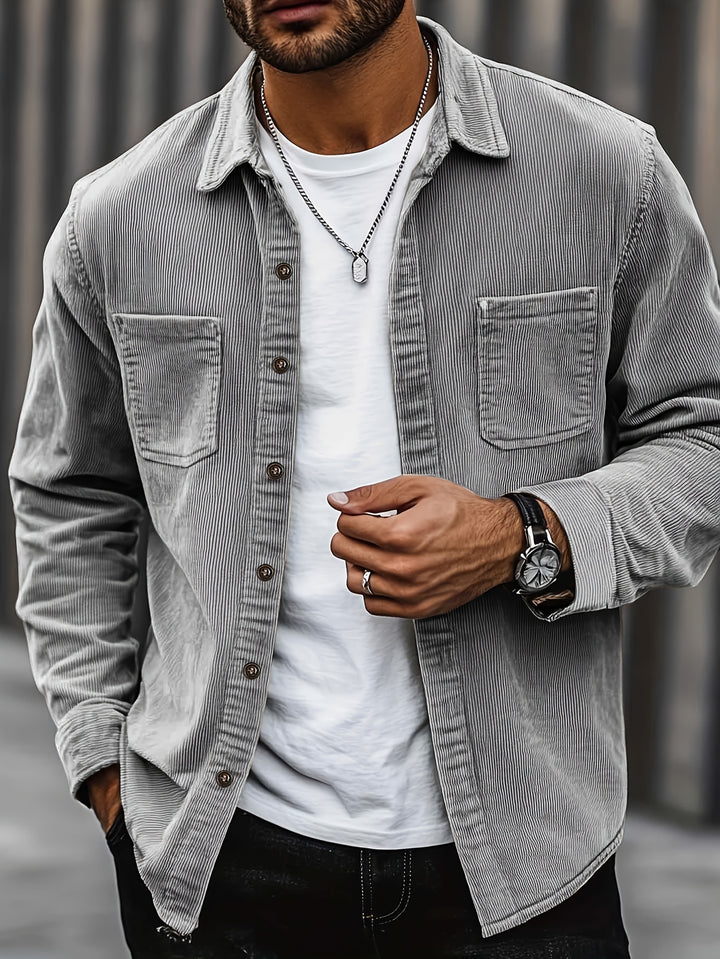 Dalton | Textured Ribbed Overshirt