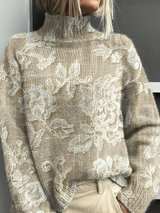 Deborah | Botanical High-Neck Jumper