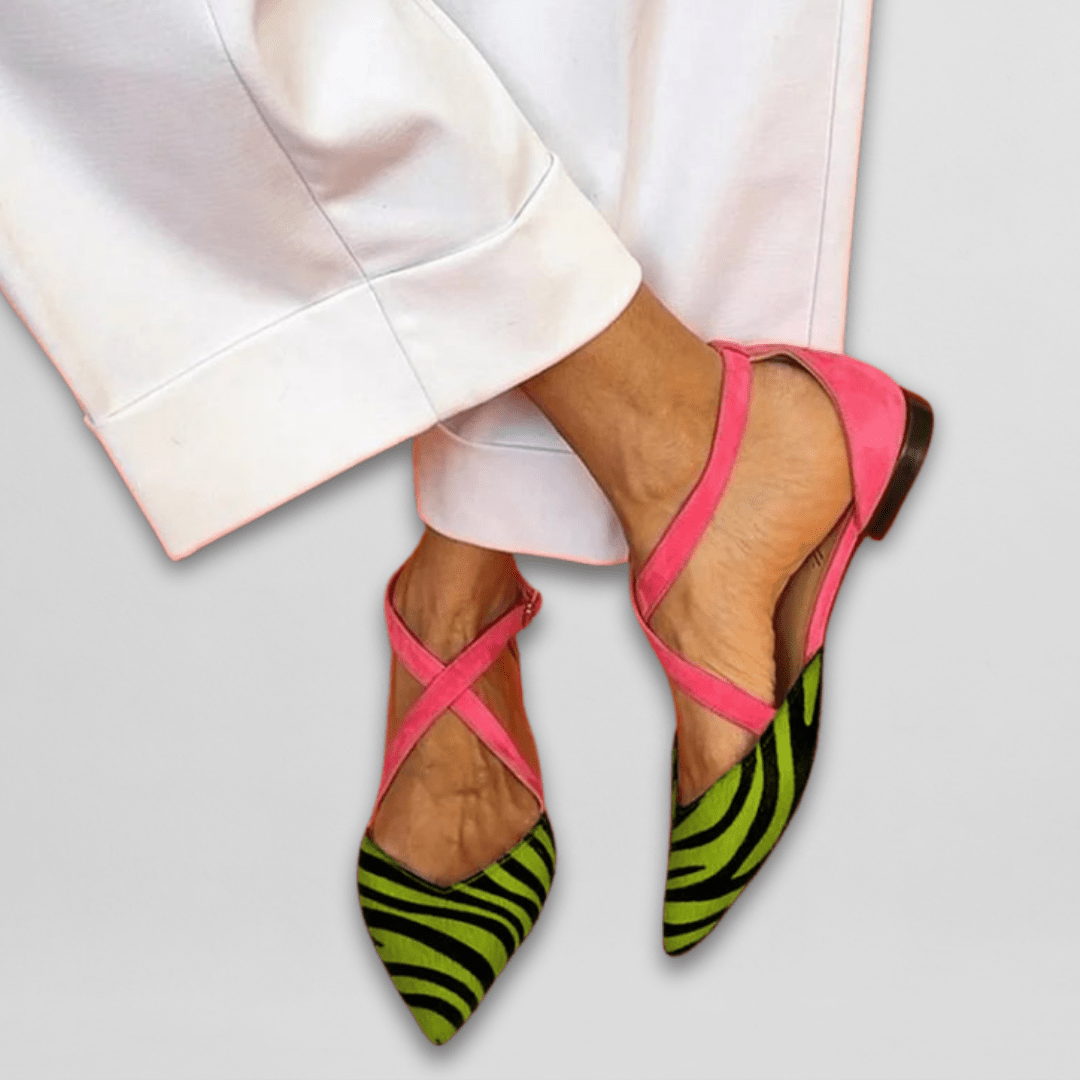 Rosalind | Crossover Strappy Flats