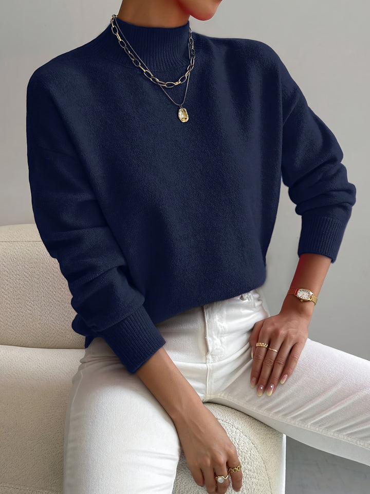 Sloane | Relaxed Mock Neck Jumper