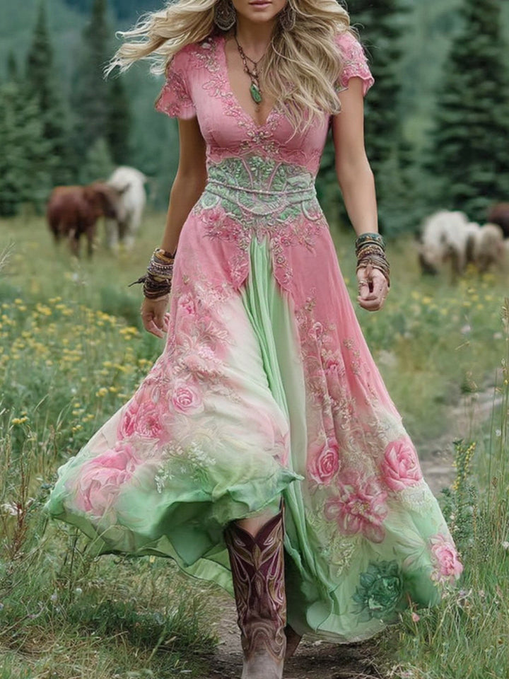 Seraphina | Enchanted Floral Maxi Dress
