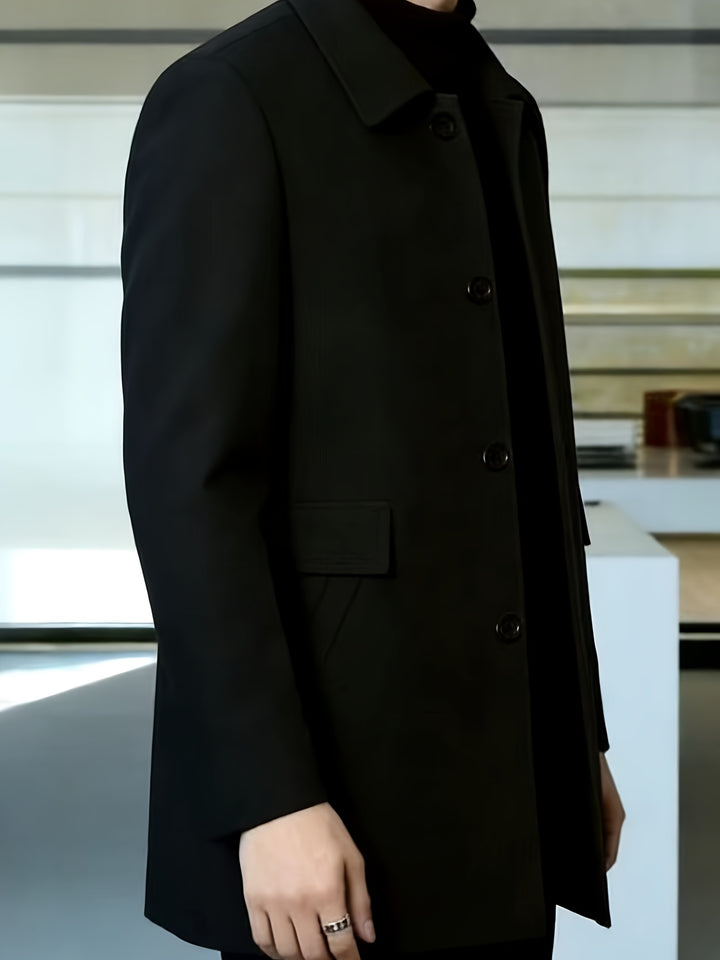 Harlan | Refined Single-Breasted Overcoat