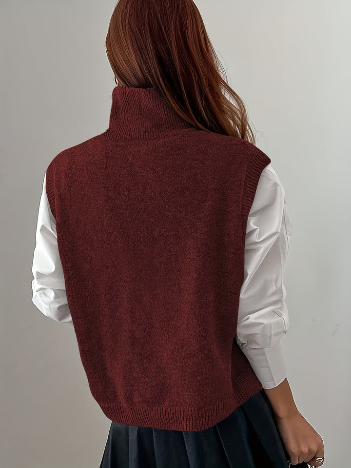 Eloora | High-Neck Sweater Vest