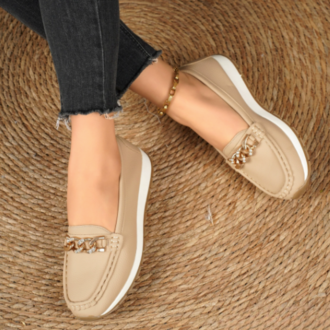 Florence | Chain-Detail Comfort Loafers