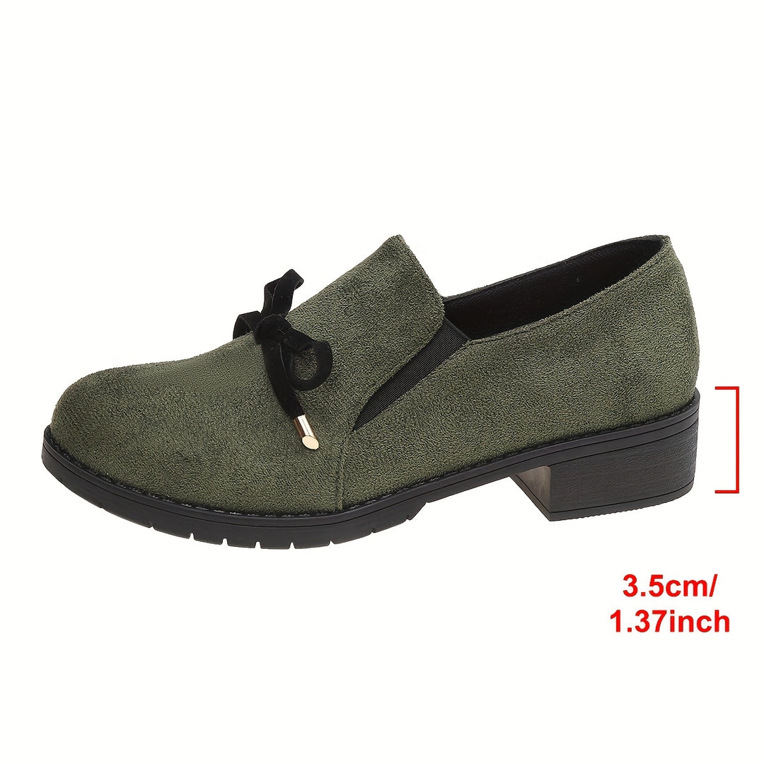 Helen | Bow-Detail Slip-On Loafers