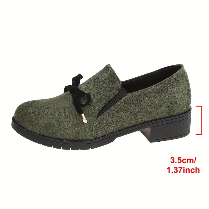 Helen | Bow-Detail Slip-On Loafers