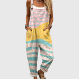 Gwyneira | Pastel Colour-Block Jumpsuit