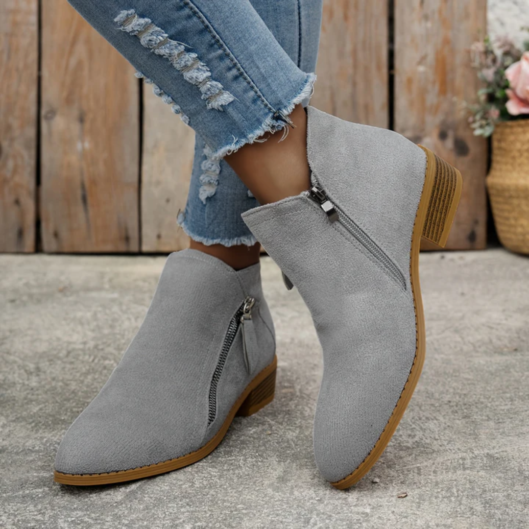 Adeline | Classic Side-Zip Ankle Boots