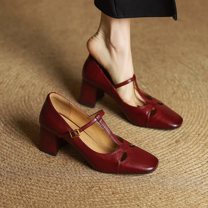 Elena | Timeless T-Strap Heels