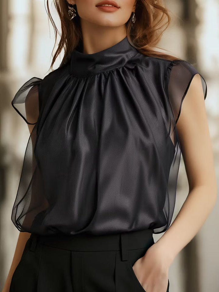 Solene | Refined High-Neck Blouse