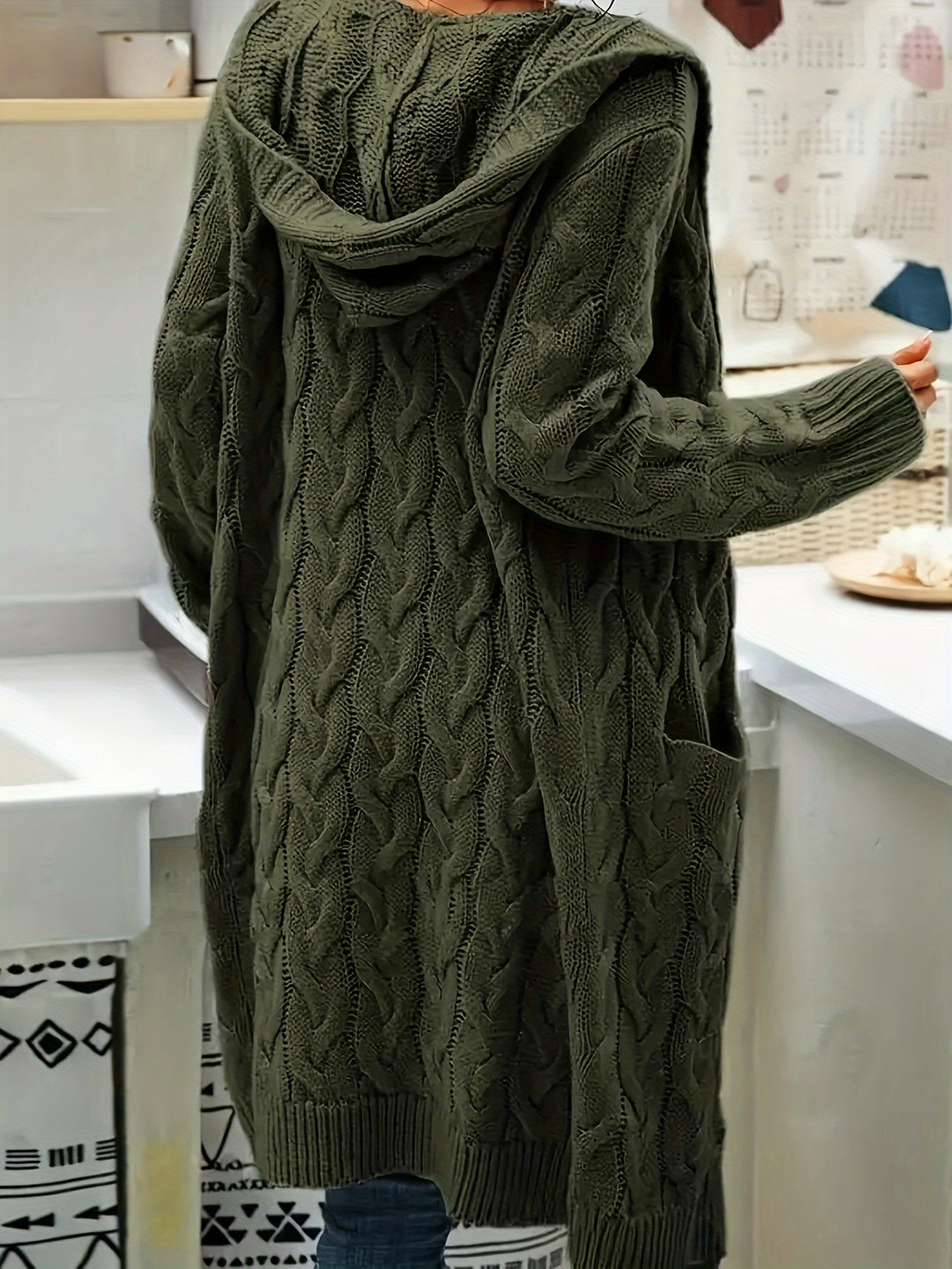 Rosanna | Longline Cable-Knit Cardigan