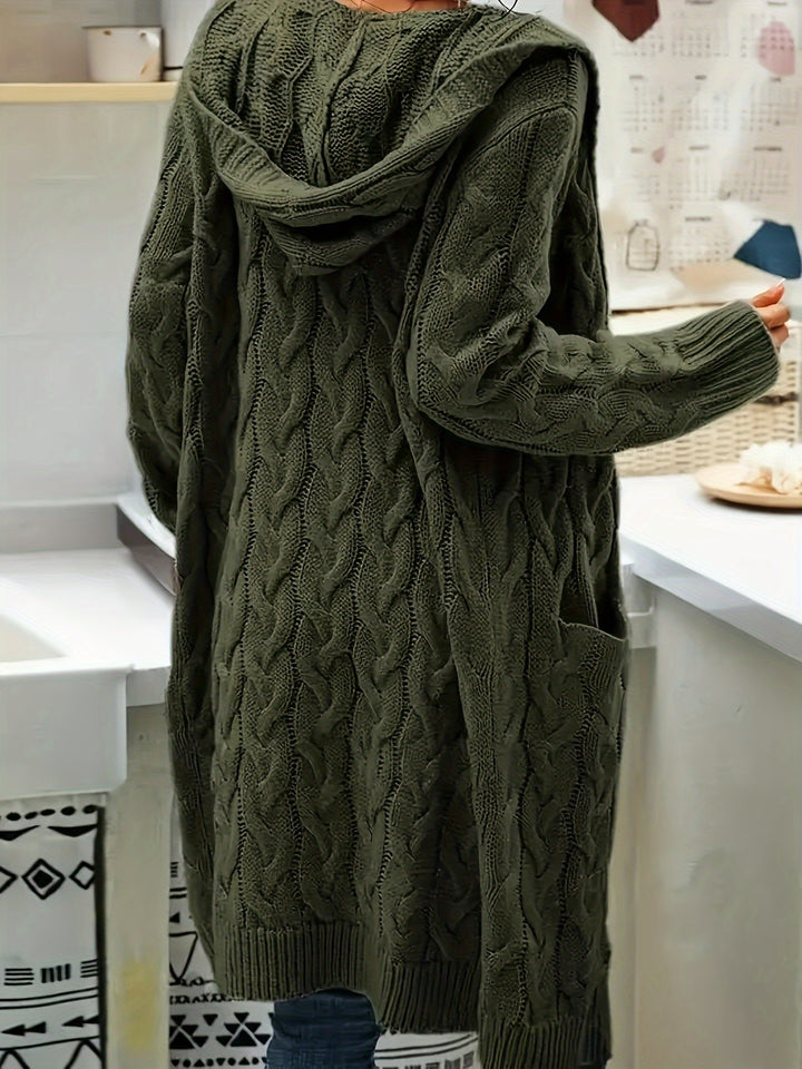 Rosanna | Longline Cable-Knit Cardigan